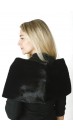Black mink fur stole